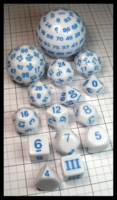 Dice : Dice - Dice Sets - Auster Store White with Blue Numerals - Amazon Feb 2024